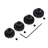 4pcs Mod 1 Pinion Gear 5mm Set Hardened 19T 20T 21T