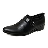 Paris Hill Men's Classic Oxford Formal Business Dress Shoes Slip on Black US 10.5