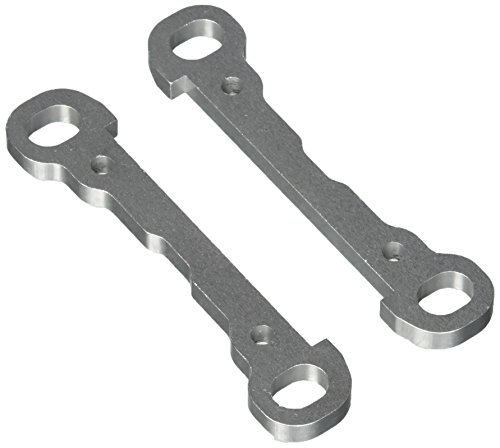 Losi Hinge Pin Braces, Front, Alum, Silver, MTXL (2)