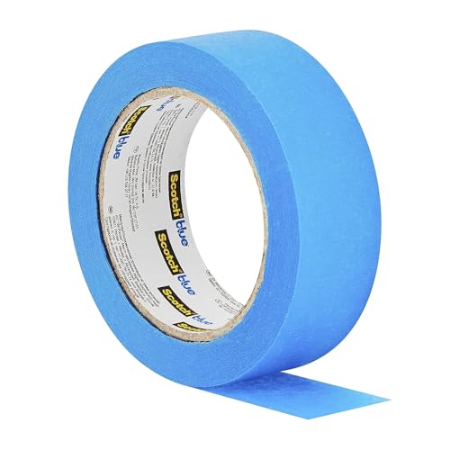ScotchBlue Multi-Surface Premium Masking Tape, 36 mm x 41 m, 4 Rolls/Case - Scotch Adhesive Blue Painters Tape, For Painting and Decorating, Indoor & Outdoor, Sticks Well, 100% PEFC