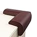 Elf Star 12 Pcs Extra Thick Premium High Density Furniture Table Edge & Corner Guard Baby Proofing Bumper Protector - Jumbo Size Value Pack Brown