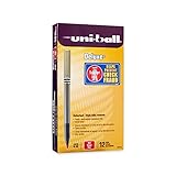 uni-ball Deluxe Rollerball Pens, Micro Point (0.5mm), Red, 12 Count