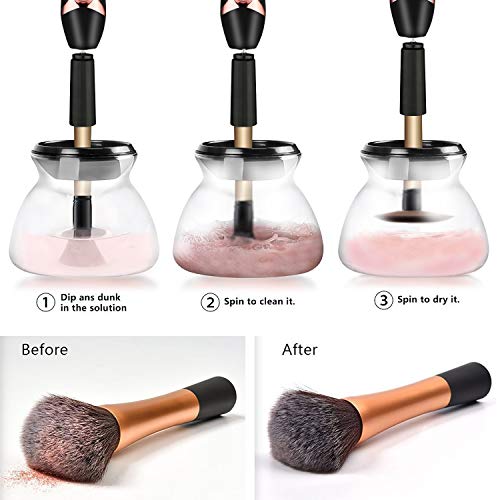 image for Pro Makeup Brush Cleaner, DOTSOG Electric Automatic Cosmetic Brushes C