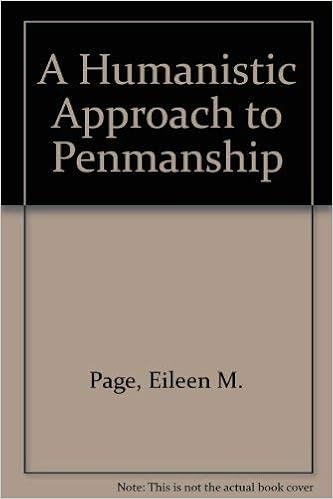 A Humanistic Approach To Penmanship Eileen M Page - 