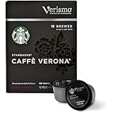 Starbucks Verismo Caffe Verona Brewed Coffee Single Serve Verismo Pods, Dark Roast, 6 boxes of 12 (72 total Verismo pods)