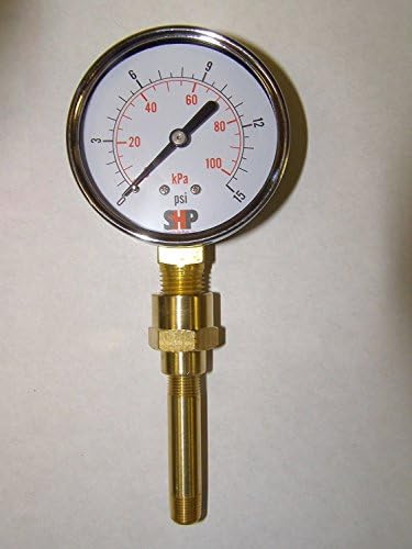HA1180 LARGE 2.5" Face Heavy Duty Air Gauge 0-15 psi Reddy Master Remington