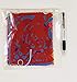Colorful Dia de Muertos decoration Small Size 2 Pack Tissue Paper Mexican Papel Picado banner.