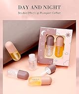 HQDA 2 Pcs Lip Plumper Set Natural Gloss Serum Kit Fuller Hydrated Beauty Lips view 8