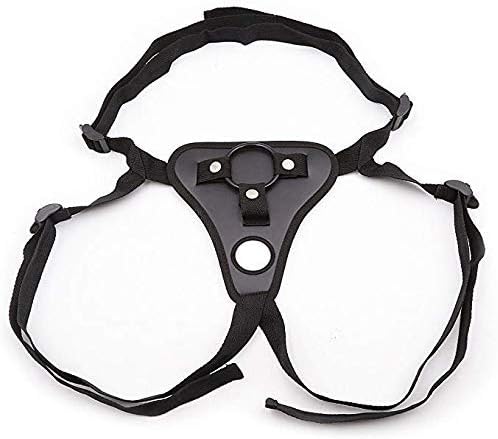 Leather Openwork Mens Underwear Mini Short Pants Adjustable Soft Ring Belt(Black)
