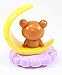 Solar Power Toy - Relax Bear Sitting on The Moon Car Dashboard Gift Home Décor