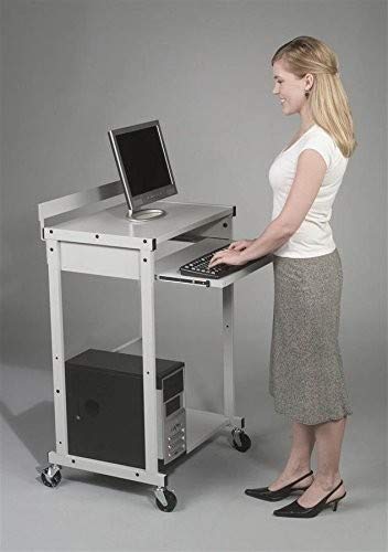 image for Balt Max STAX Stand Up Workstation Or Dual Printer/Fax Machine Stand, 
