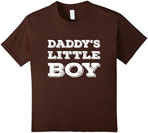 unisex-child Daddy's little boy Shirt 4 Brown