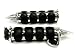 TMS Spike Chrome Hand Grips Throttle Boss for Yamaha V-Star Road Star Custom Classic Harley Sportster Dyna Softail Road Street Honda GL 1500 1800 Shadow 750 1100