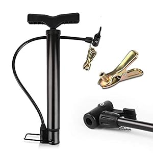 Sooair Luchtpomp, alle ventielen, fietspomp voor alle ventielen, staande pomp en fietsluchtpomp