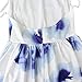 FANCYINN Women’s Floral Print Short Dress Spaghetti Strap Backless Mini Skater Dress Blue Floral S