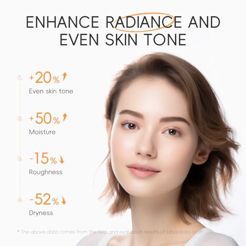 LAIKOU Vitamin C Skin Care Set, 6 Pcs Skincare Kit for Women, with Vitamin C Serum for Face Toner Eye Cream Face Cream Cleanser Sunscreen, Skin Care Gift Set for Women Teenage Girls Mom Daughter