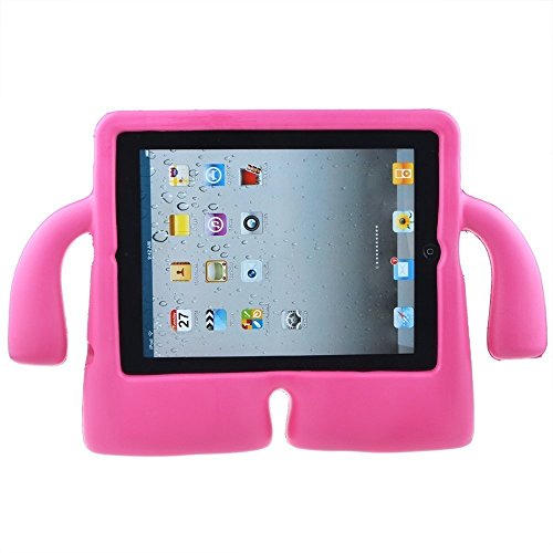Y&M(TM) iPad 2/3/4 Case kids,Drop-proof Shockproof iPad Cover Case with Kickstand Kids Safety Protective Tablets PC Shell MID Case for ipad 2/3/4(Rose)