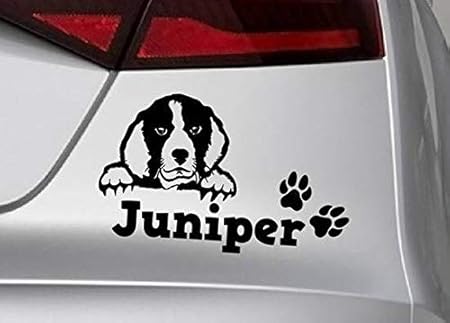 Stickers Muraux Prénom Bebe Nom Beagle Heart Personnalisé De