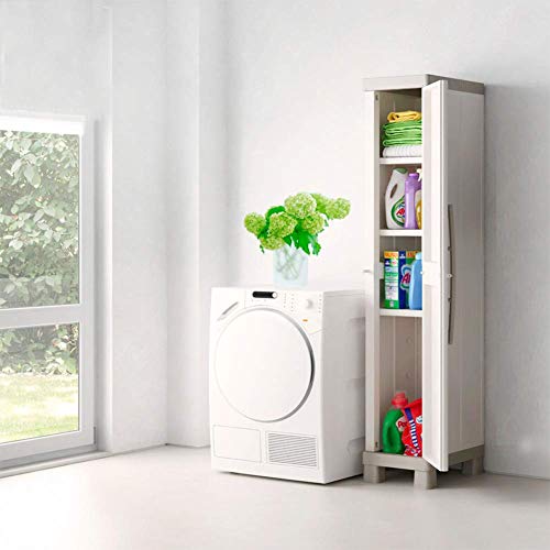HYRGLIZI Gartenschrank im Freien Kunststoffschrank Werkzeugschrank Sonnenschutz Wasserdicht Antiseptischer Innenhof… – Bild 3