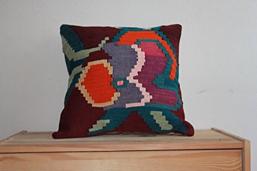 16x16,40x40,Vintage Pillow,Bojemian Pillow,Rustic Pillow,square Pillow,Cushion,Emrodeired Pillow,MulticolorPillow,Evil eye Cushion,Fine Pillow