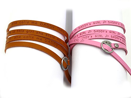 father daughter leather bracelet