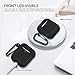 AirPods Case Accessories Kit [Front LED Visible], HULOSAN Silicone Protective Airpods Case Cover Skin for Apple AirPod 1 & 2 -With Airpods Ear Hook/Tips/Strap/Clips/Watch Holder/Keychain/Zipper Box