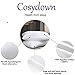 Cosydown Goose Down Alternative Pillows （2 Pack,Queen Soft） 100% Egyptian Cotton with Microfiber Filling Sleep Pillow,Washable，Hypoallergenic (Set of 2)