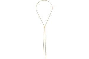 MIJENITI Gold Silver Necklace for Women Y Chain Adjustable Gold Long Necklaces Fashion Dainty Jewelry