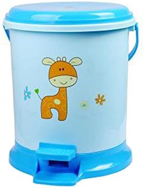 Amazon Com Battletter Hogar Moda Dibujos Animados Paso Trash Can Lovable Cubeta De Basura Home Kitchen