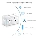 UL Listed WiFi Smart Plug YWTESCH 2 Pack Mini Smart Outlet Smart Switch Compatible with Alexa, App and Voice Control Anywhere and Anytime,Wireless Remote Control Smart Socket via Smartphone Tablets