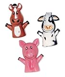 Farm Animal Vinyl Finger Puppets (1 dz)