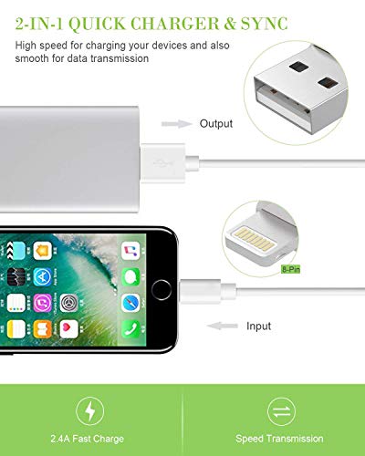 image for CovertSafe iPhone Charger, 4 Pack 3FT 6FT 6FT 9FT Charger Cord Chargin