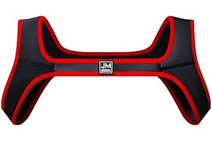 JOCKMAIL Men's Harness Belt Elastic Shoulder Strap Mens Neoprene Harness Mens Crop Top Chest Muscle Harness