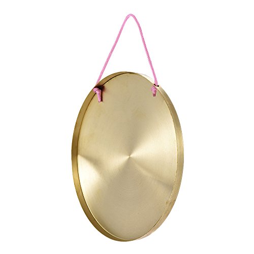 22cm Hand Gong Cymbals Brass Copper Chapel Opera Percussion Instruments with Round Play Hammer - Thumbnail 4