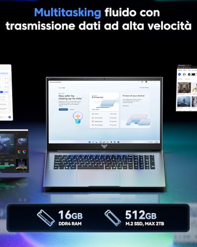 ACEMAGIC Laptop AMD Ryzen 3 4300U 18.5-in (Beat R5-3500U) 16GB DDR4 512GB SSD, AMD Laptops Windows Laptops Ultra Laptop, Ordinateur-Portable 7000mAh Win-11 Pro WiFi 5 HDMI Type-C USB3.2 Webcam