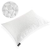 SORMAG Bed Pillows for Sleeping ( Queen Size) Adjustable Loft Bed Pillows,Memory Foam Pillow Washable Removable Cooling Bamboo Pillow