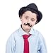 64 Pcs Self Adhesive Fake Mustache Costume Festival Party Masquerade