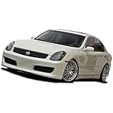 KBD Body Kits Compatible with Infiniti G35 4DR Sedan 2003-2004 Hidori Style 1 Piece Flexfit Polyurethane Front Bumper. Extremely Durable, Easy Installation, Guaranteed Fitment, Made in the USA!