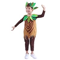 QYS Kids Cute Tree Costume Accessory Toddlers Tree Costume with Headwear 3~14 Years,8~10y