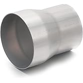 A-KARCK Exhaust Adapter Connector 3" OD to 3.5" OD, Exhaust Pipe Reducer 4" Overall Length 304 Stainless Steel