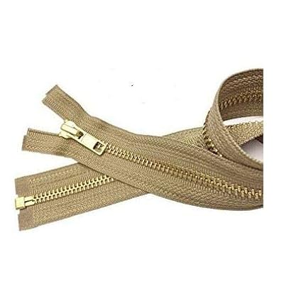 18-Inch Metal Brass Jacket Zipper, Medium Weight, Liberia Ubuy