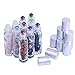 fengshuisale Essential Oil Roller Bottle EVA Carrying Travel Case and 10pcs Essential Oil Gemstone Roller Ball Bottles Glass Inside 10ml Healing Crystal Chips W3475