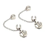 Leaf Tassel Ear Crawler Earring Climber Multi Layered Studs Cuffs Ear Wrap Pin Vine Charm Clip On Jewelry Anchor Silver Plated