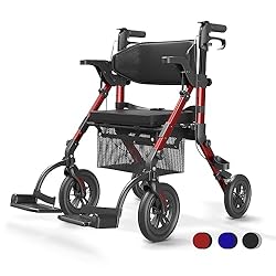 2 in 1 Walkers for Seniors with Seat, VOCIC