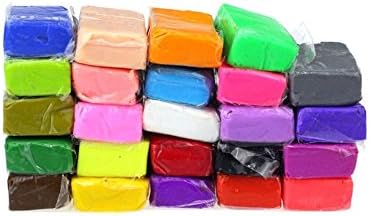 24 Colors Clay Kids Handwork Toy Play Dough Plasticine Craft Oven Bake Clay Sampler Creative Fun