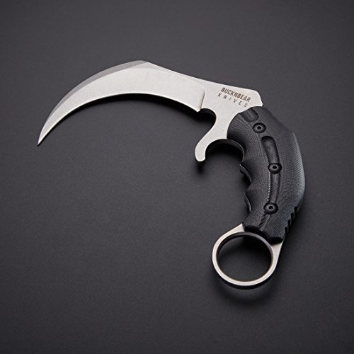 BucknBear Custom Handmade Fixed Blade Tactical Karambit Knife with