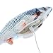 ASVEL Realistic Plush Simulation Electric Doll Dancing Fish, Funny Interactive Pets Chew Bite Supplies for Cat/Kitty/Kitten Fish Flop Cat Toy Catnip Toys - Perfect for Biting, Chewing and Kicking (A)