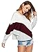 Romwe Women's Sweatshirt Casual Oversized Baggy Shirts Batwing Sleeve Pullover Tops