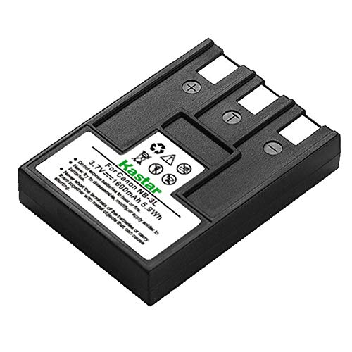 Kastar NB-3L Battery Replacement for Canon Powershot SD550 PowerShot SD500 PowerShot SD110 PowerShot SD100 PowerShot SD10 Digital IXUS 700 750 i5 Digital 30 600 D20 D30 D53Z Digital Camera