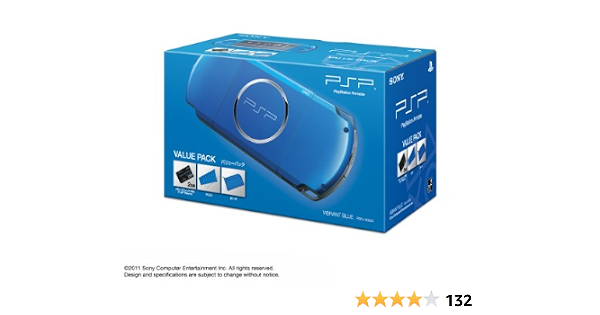 Sony Psp Playstation Portable Console Japan Model Psp 3000 Vibrant Blue Value Pack Pspj Japan Import Video Games Amazon Com
